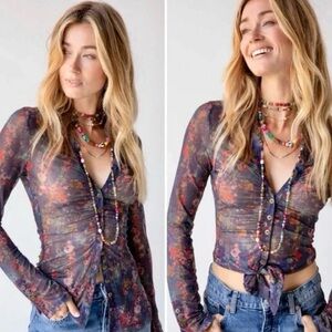 Natural Life Carina Mesh Top